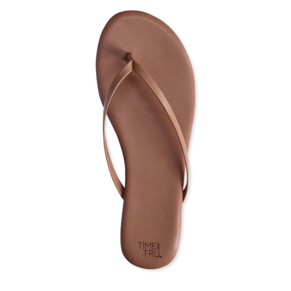 💜 Time and Tru Women's Barely There Thong Sandals,